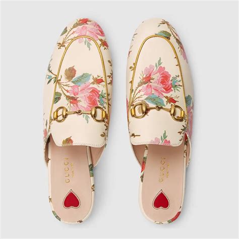 gucci princetown rose leather & fur mules|Gucci princetown slippers sale.